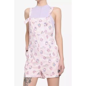 Hello Kitty And Friends Cloud Soft Shortalls Overalls Sanrio Cute Kawaii
